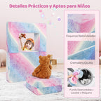 Sofá Infantil Modular Luminescente com Almofada e Funda Lavável para Crianças 3+ — foto 9