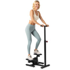 Stepper com Manípulo Ajustável em Altura e Ecrã LCD com Pedais Antideslizantes Preto — foto 2