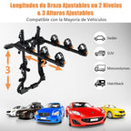 Suporte para Maletero 3 Bicicletas com Ângulo e Comprimento Ajustáveis — foto 5
