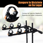 Suporte para Maletero 3 Bicicletas com Ângulo e Comprimento Ajustáveis — foto 6
