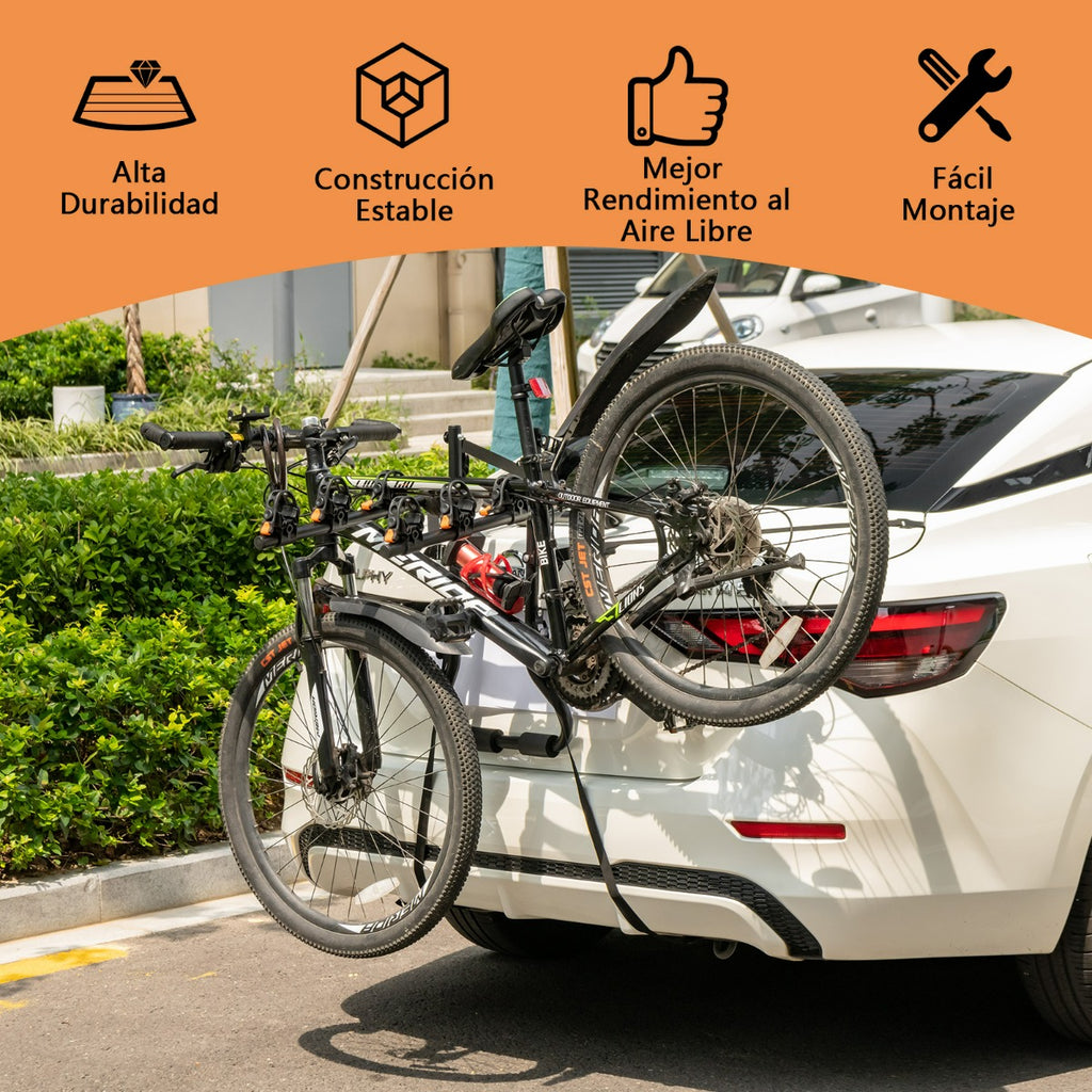 Suporte para Maletero 3 Bicicletas com Ângulo e Comprimento Ajustáveis — foto 7