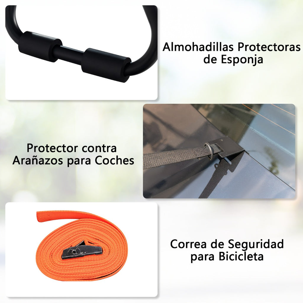 Suporte para Maletero 3 Bicicletas com Ângulo e Comprimento Ajustáveis — foto 9