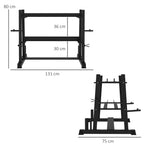 Rack Multifuncional para Halteres Kettlebells e Discos (200 Kg) — foto 2