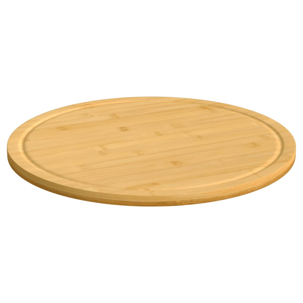 Tábua de cortar Ø40x1,5 cm bambu — foto 2