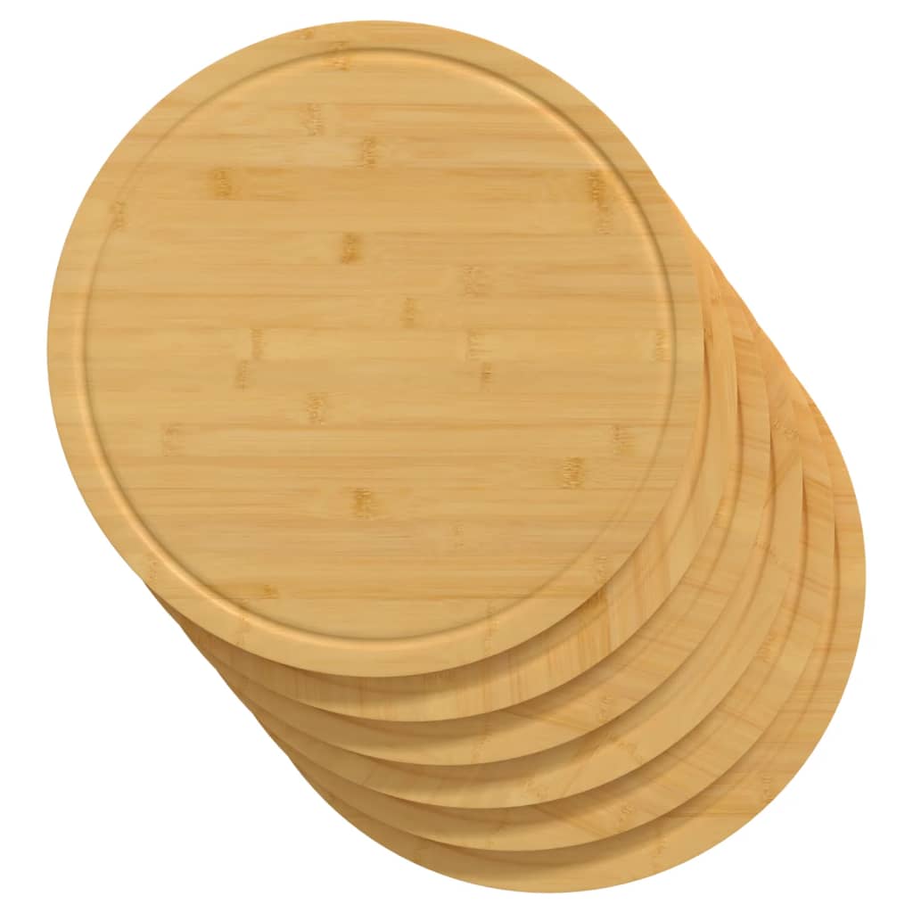 Tábua de cortar Ø40x1,5 cm bambu — foto 3