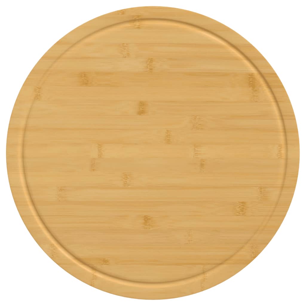 Tábua de cortar Ø40x1,5 cm bambu — foto 4