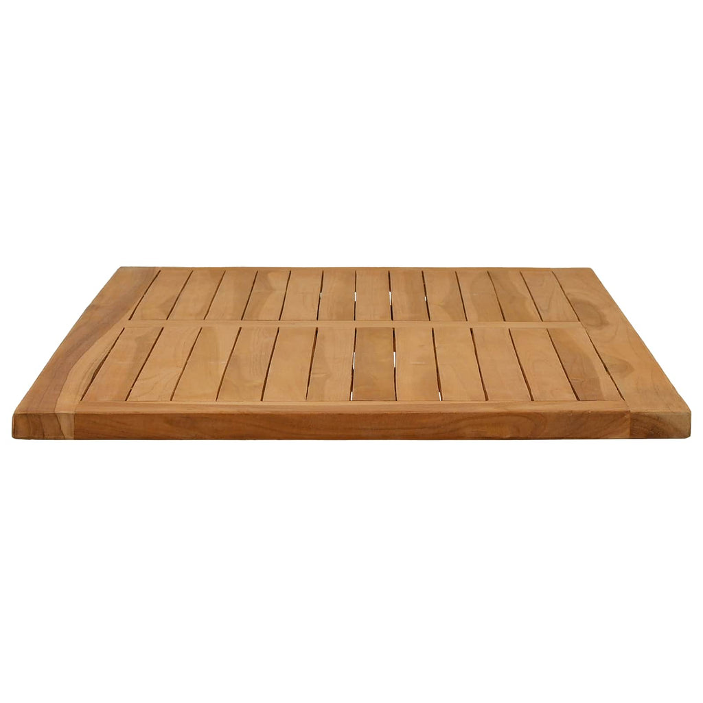 Tampo de Mesa Retangular Madeira de Teca Sólida Natural — foto 4