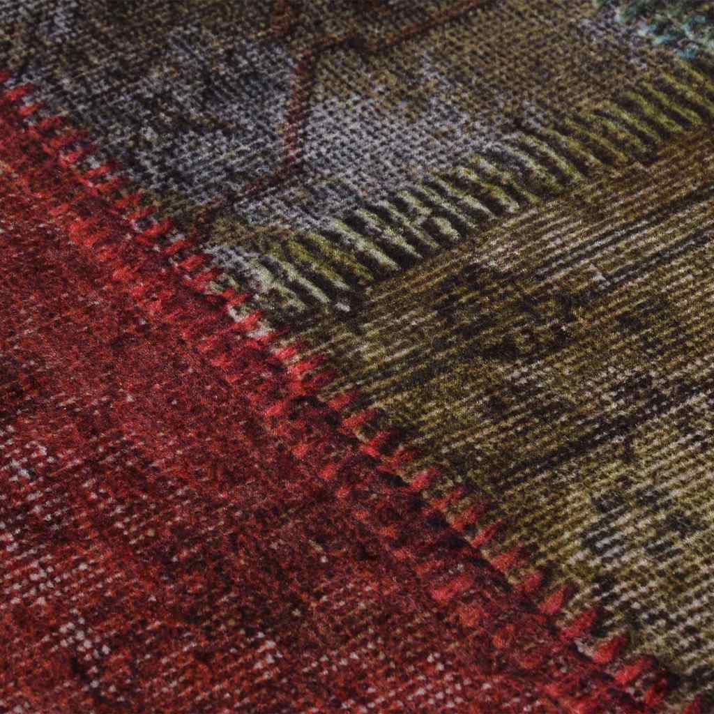 Tapete lavável φ120 cm patchwork multicor — foto 2