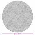 Tapete lavável φ120 cm patchwork multicor — foto 5