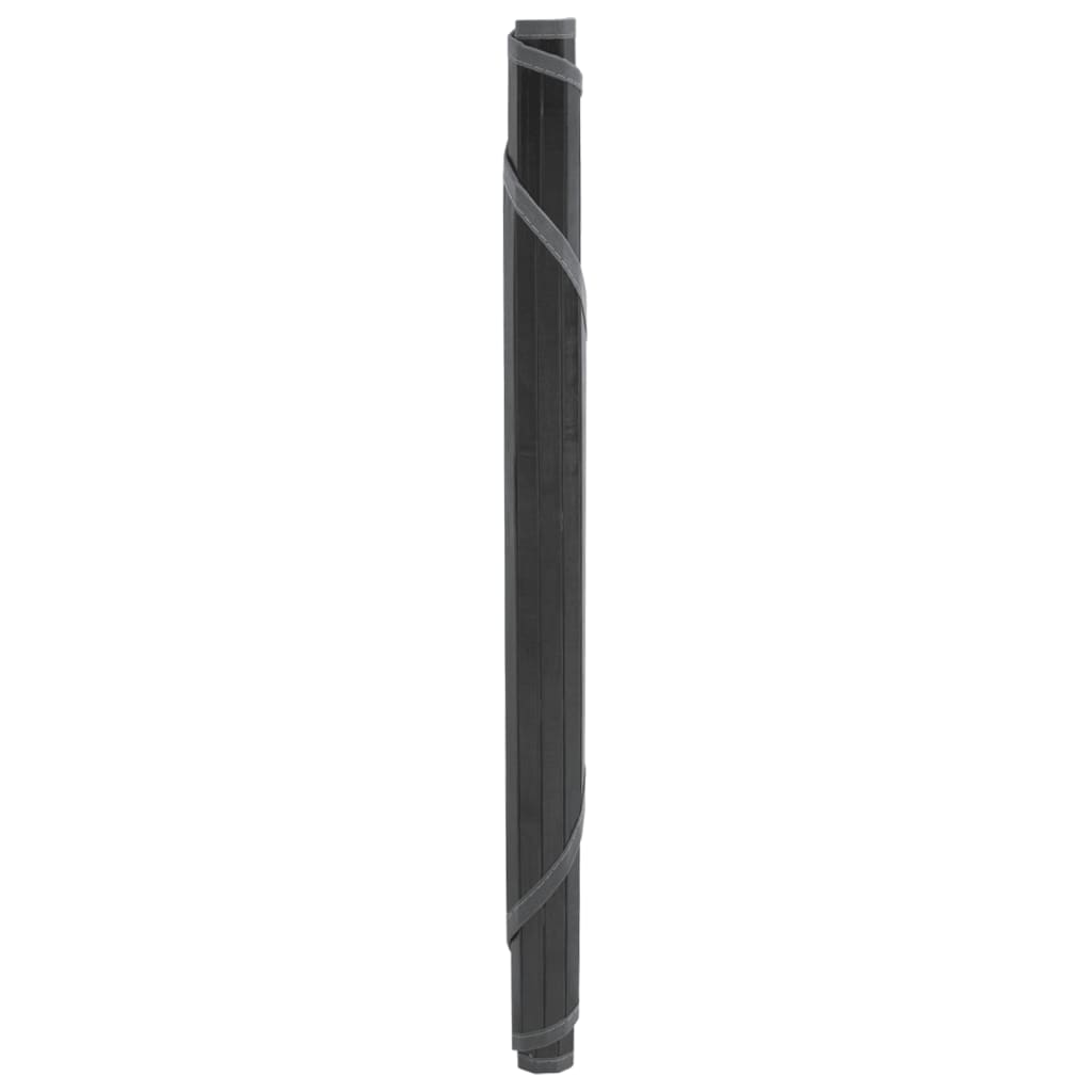 Tapete redondo 100 cm bambu cinzento — foto 2