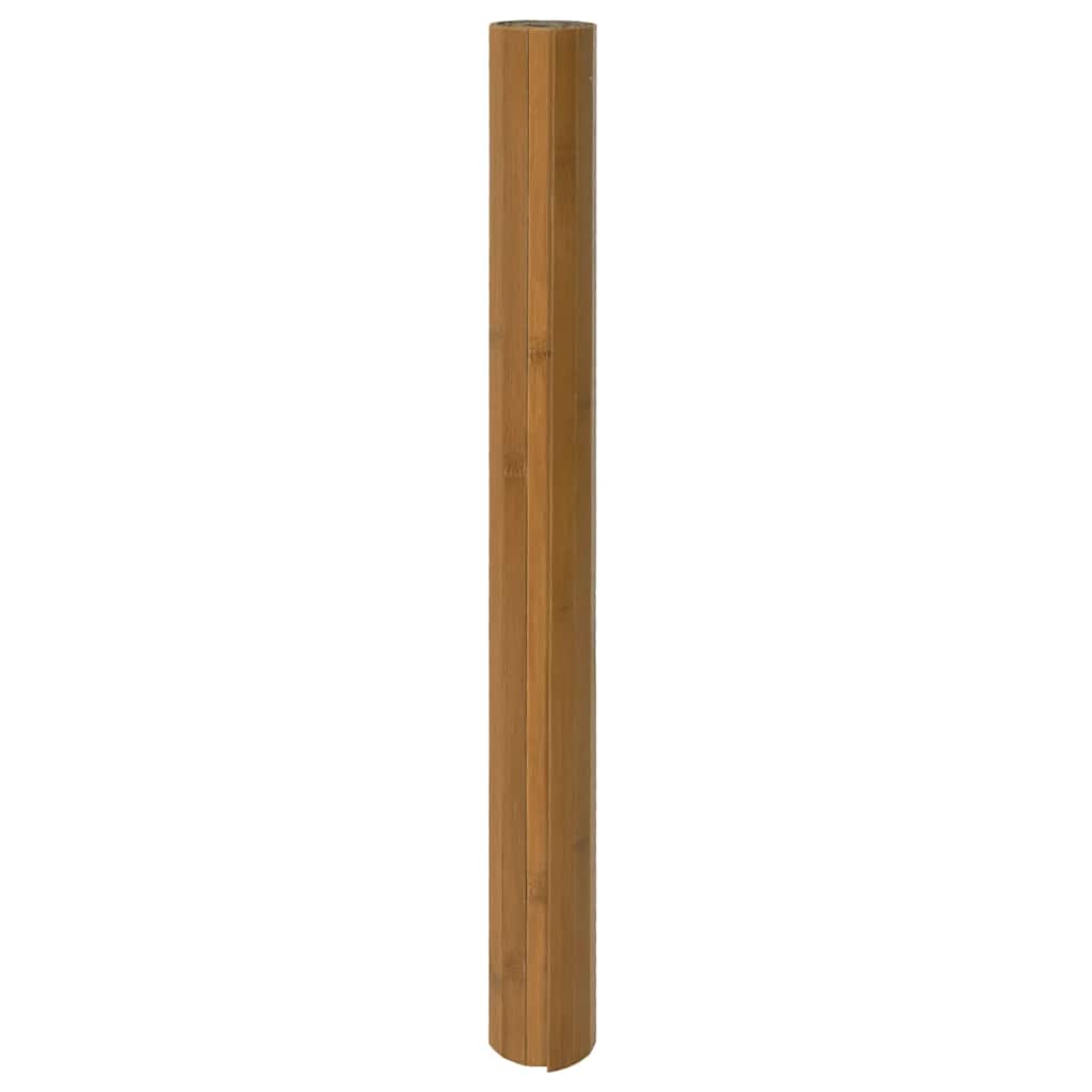 Tapete retangular 100x100 cm bambu castanho — foto 2