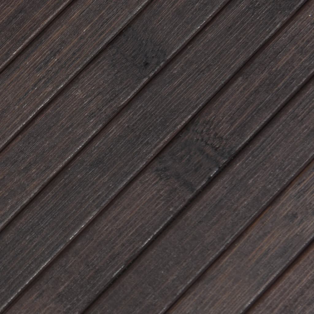 Tapete retangular 100x100 cm bambu castanho-escuro — foto 6
