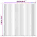 Tapete retangular 100x100 cm bambu cinzento — foto 7