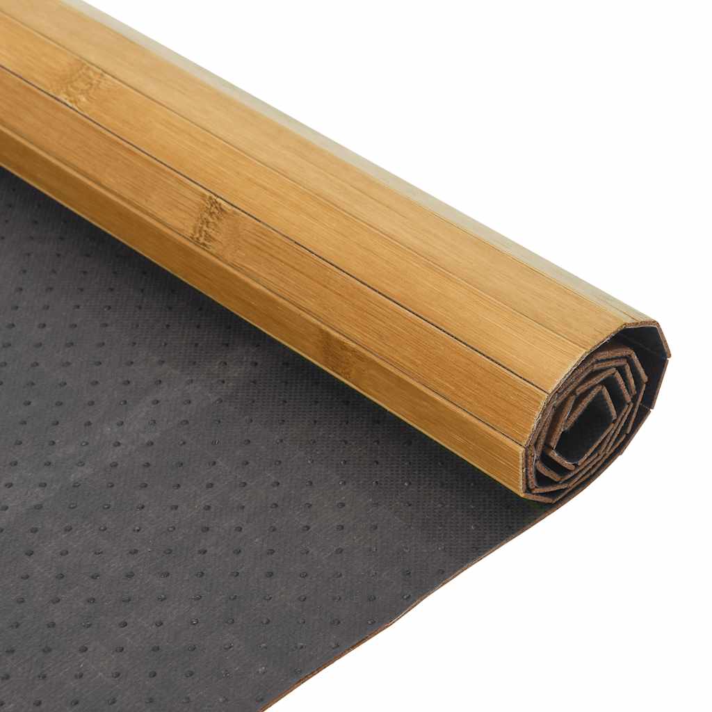 Tapete retangular 100x100 cm bambu cor natural — foto 4