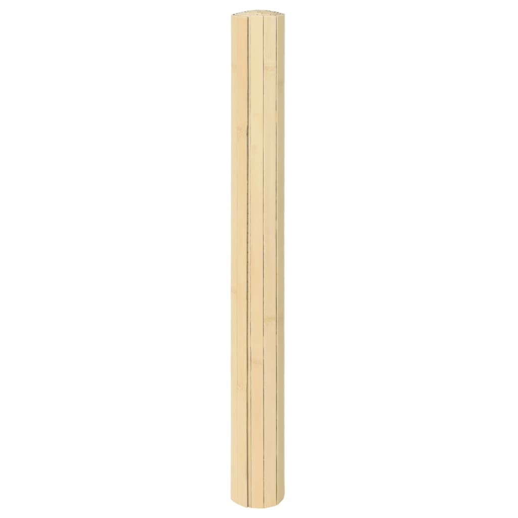 Tapete retangular 100x100 cm bambu cor natural clara — foto 2
