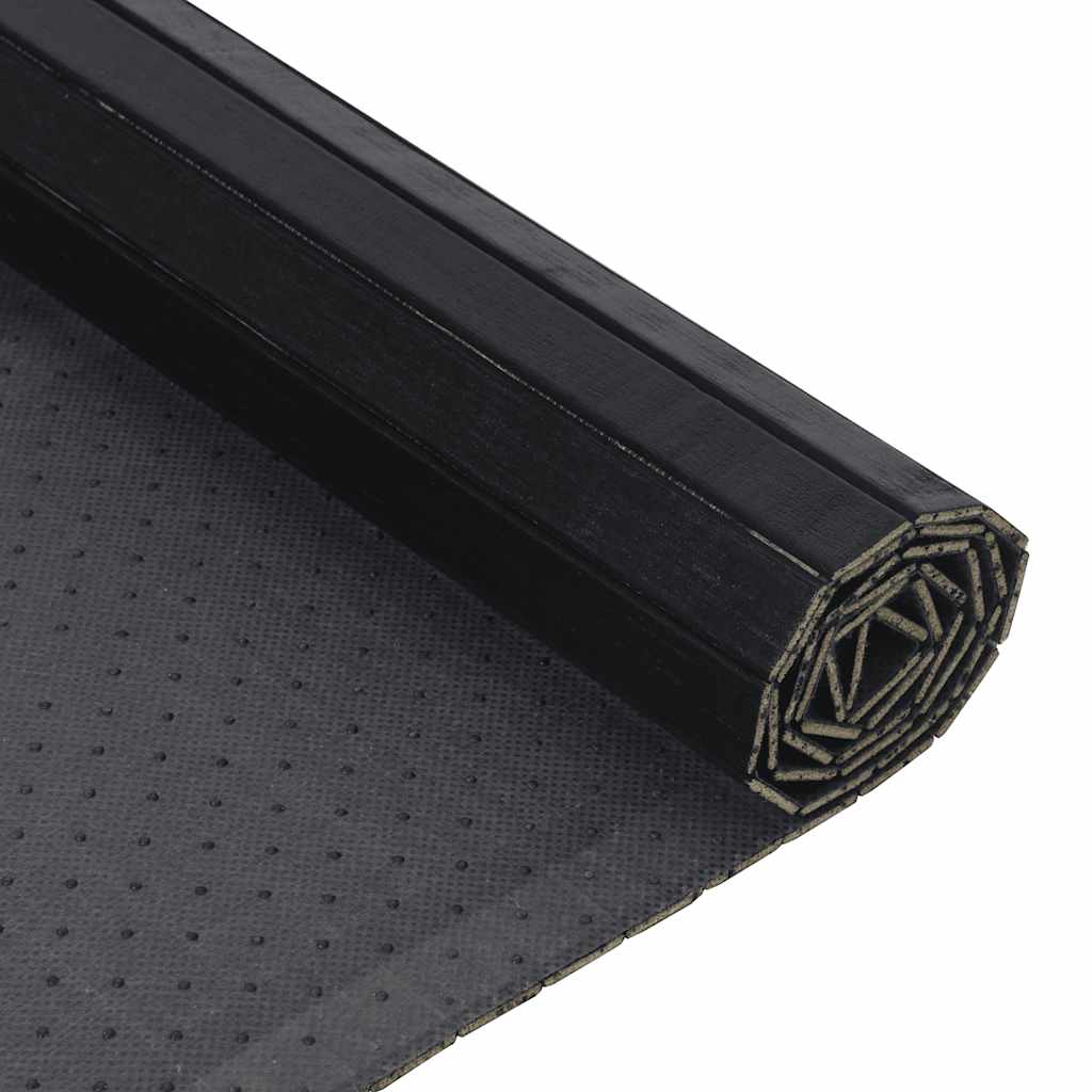 Tapete retangular 100x100 cm bambu preto — foto 4