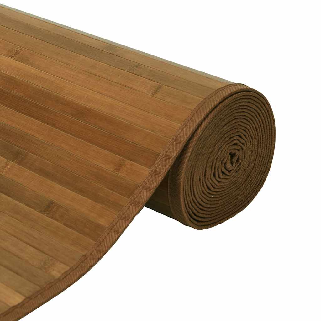 Tapete retangular 100x200 cm bambu castanho — foto 3