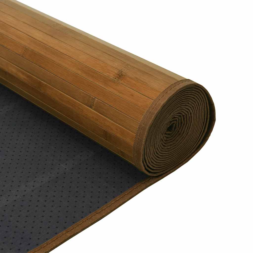 Tapete retangular 100x200 cm bambu castanho — foto 4