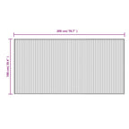 Tapete retangular 100x200 cm bambu castanho — foto 7