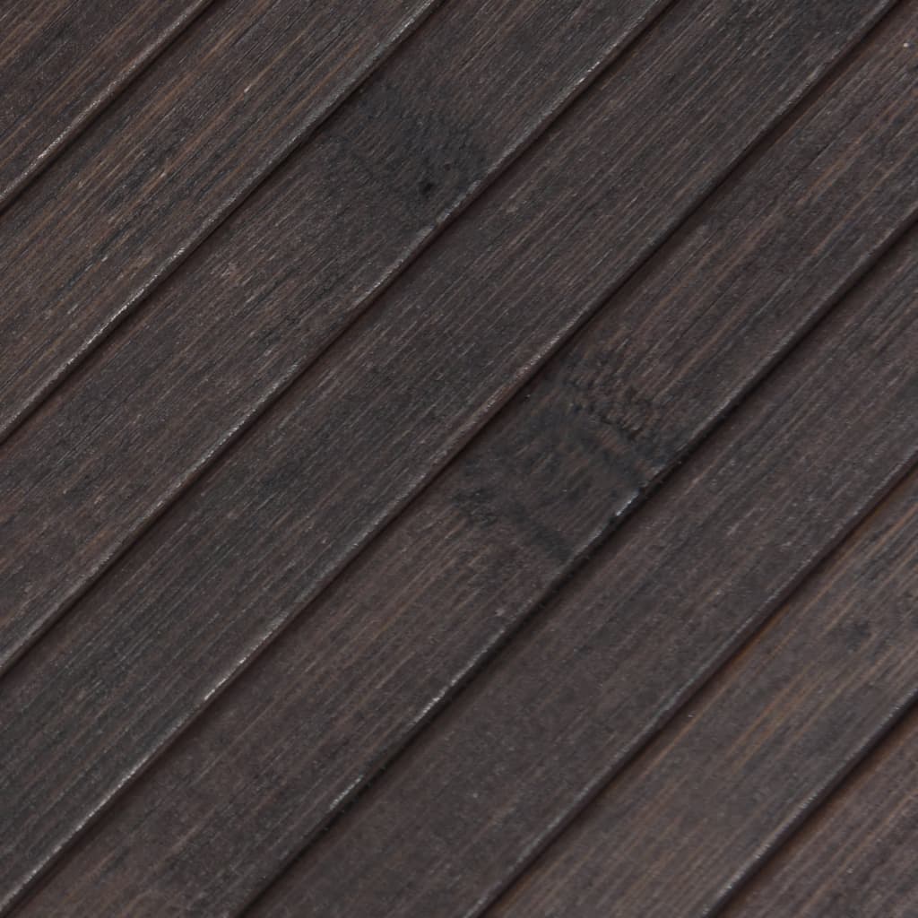 Tapete retangular 100x200 cm bambu castanho-escuro — foto 6
