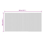 Tapete retangular 100x200 cm bambu cinzento — foto 7