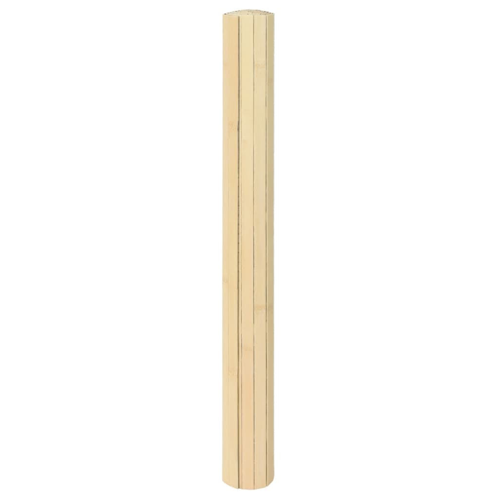 Tapete retangular 100x200 cm bambu cor natural clara — foto 2