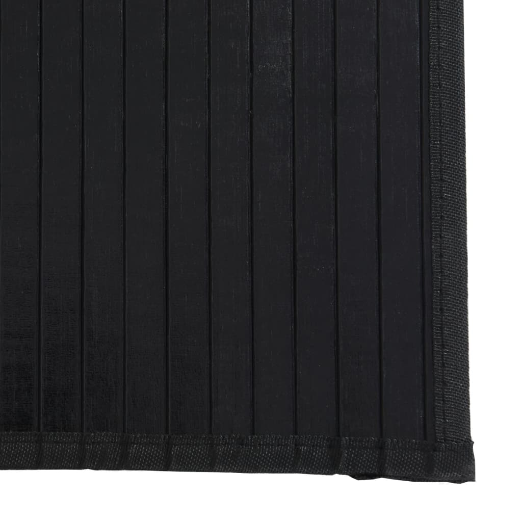 Tapete retangular 100x200 cm bambu preto — foto 5