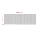 Tapete retangular 100x300 cm bambu cor natural clara — foto 7