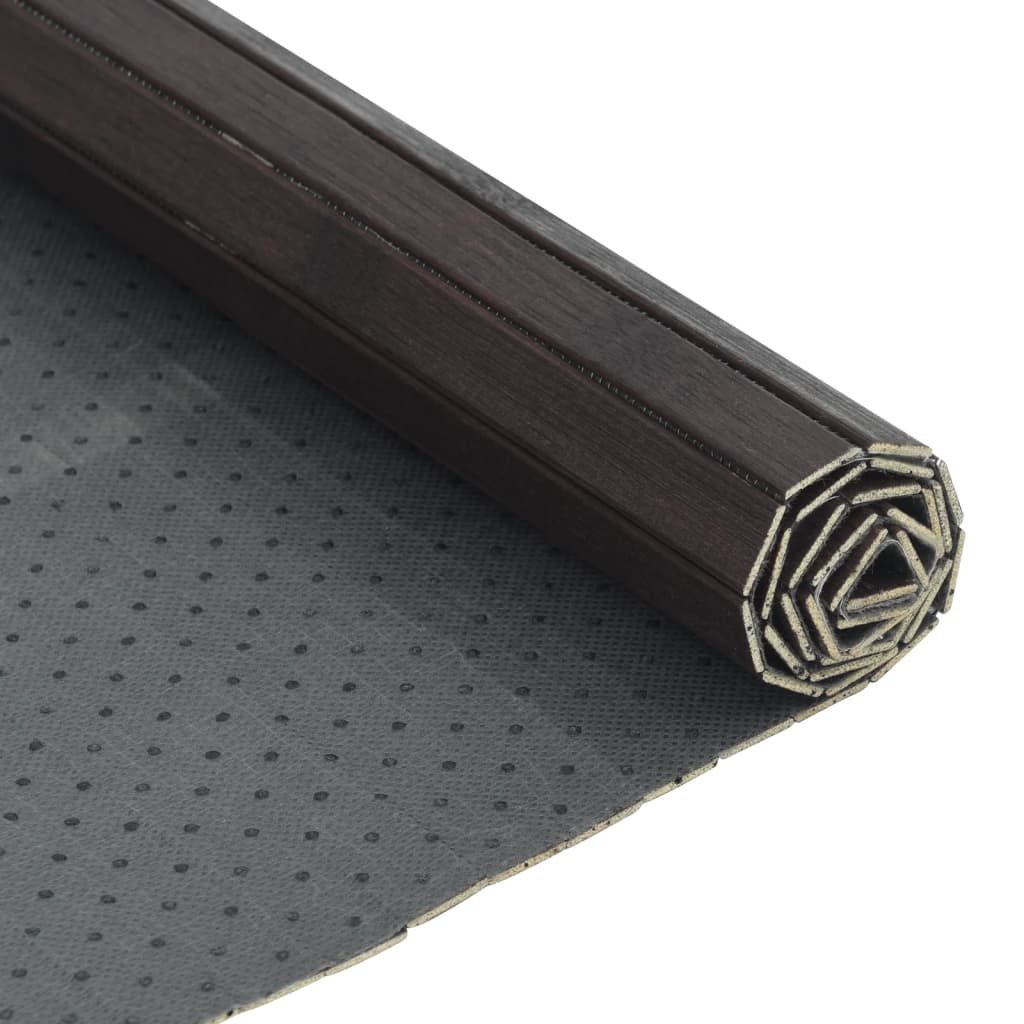 Tapete retangular 100x400 cm bambu castanho-escuro — foto 4