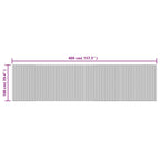Tapete retangular 100x400 cm bambu preto — foto 7