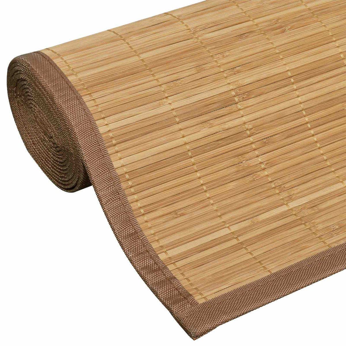Tapete retangular 150x200 cm bambu castanho com apoio antiderrapante — foto 8