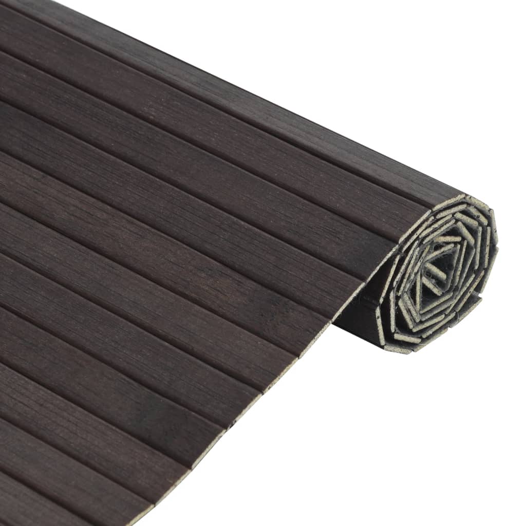 Tapete retangular 60x100 cm bambu castanho-escuro — foto 2