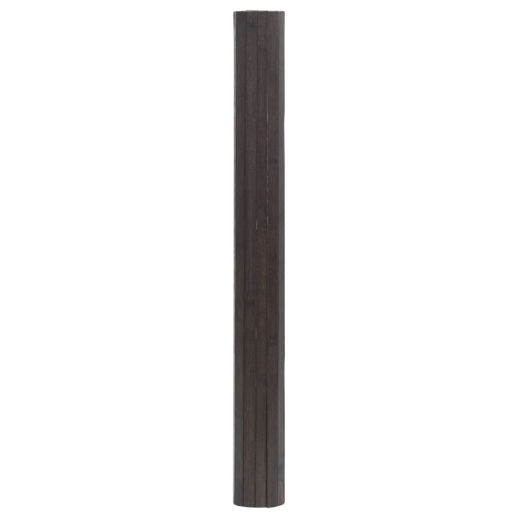 Tapete retangular 60x100 cm bambu castanho-escuro — foto 5