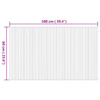 Tapete retangular 60x100 cm bambu cor natural — foto 7