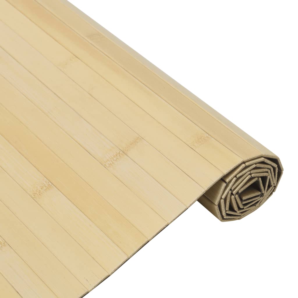Tapete retangular 60x100 cm bambu cor natural clara — foto 2