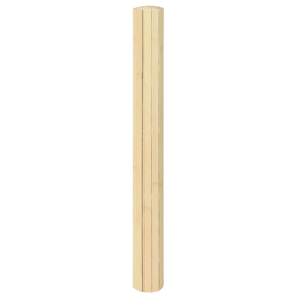 Tapete retangular 60x100 cm bambu cor natural clara — foto 5