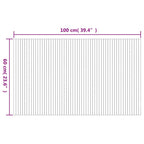 Tapete retangular 60x100 cm bambu cor natural clara — foto 7
