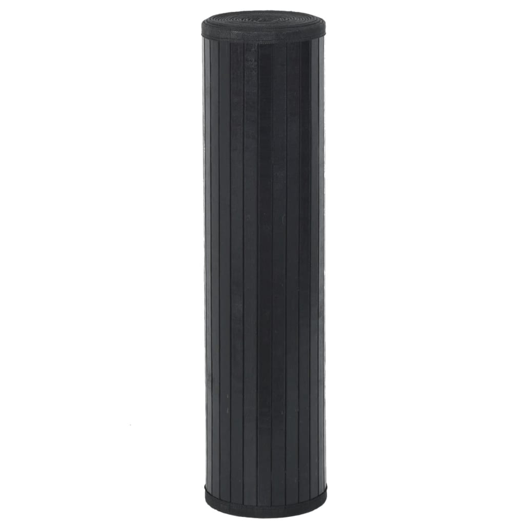 Tapete retangular 60x100 cm bambu preto — foto 2