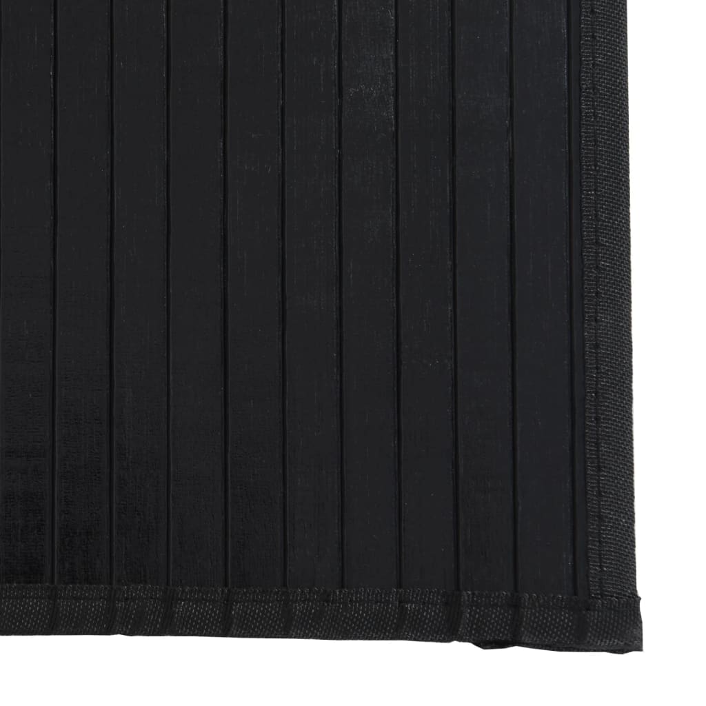 Tapete retangular 60x100 cm bambu preto — foto 5