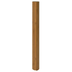 Tapete retangular 60x100 cm em bambu castanho com apoio antiderrapante — foto 2