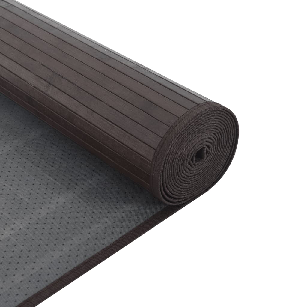 Tapete retangular 60x1000 cm bambu castanho-escuro — foto 4