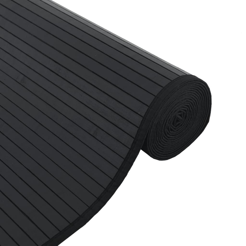 Tapete retangular 60x1000 cm bambu preto — foto 3