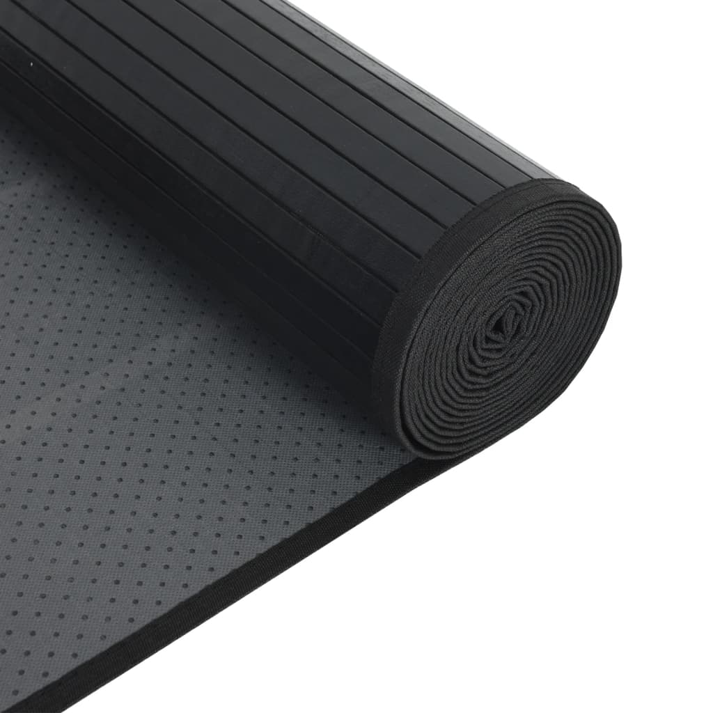 Tapete retangular 60x1000 cm bambu preto — foto 4