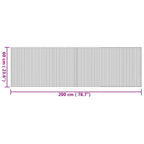 Tapete retangular 60x200 cm bambu cor natural — foto 7