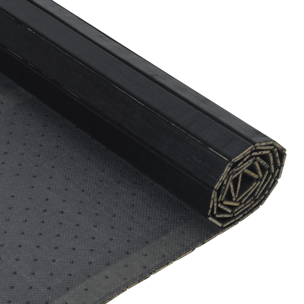 Tapete retangular 60x200 cm bambu preto — foto 3