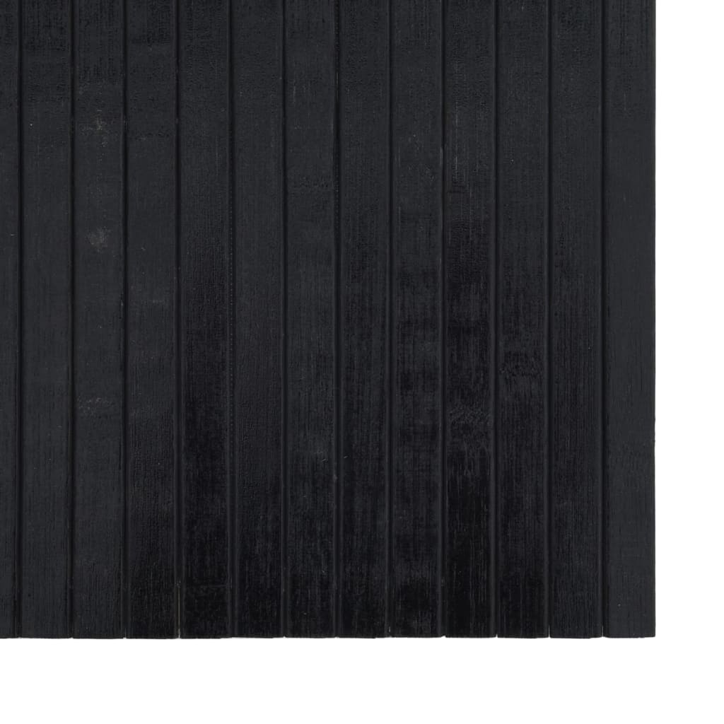 Tapete retangular 60x200 cm bambu preto — foto 4