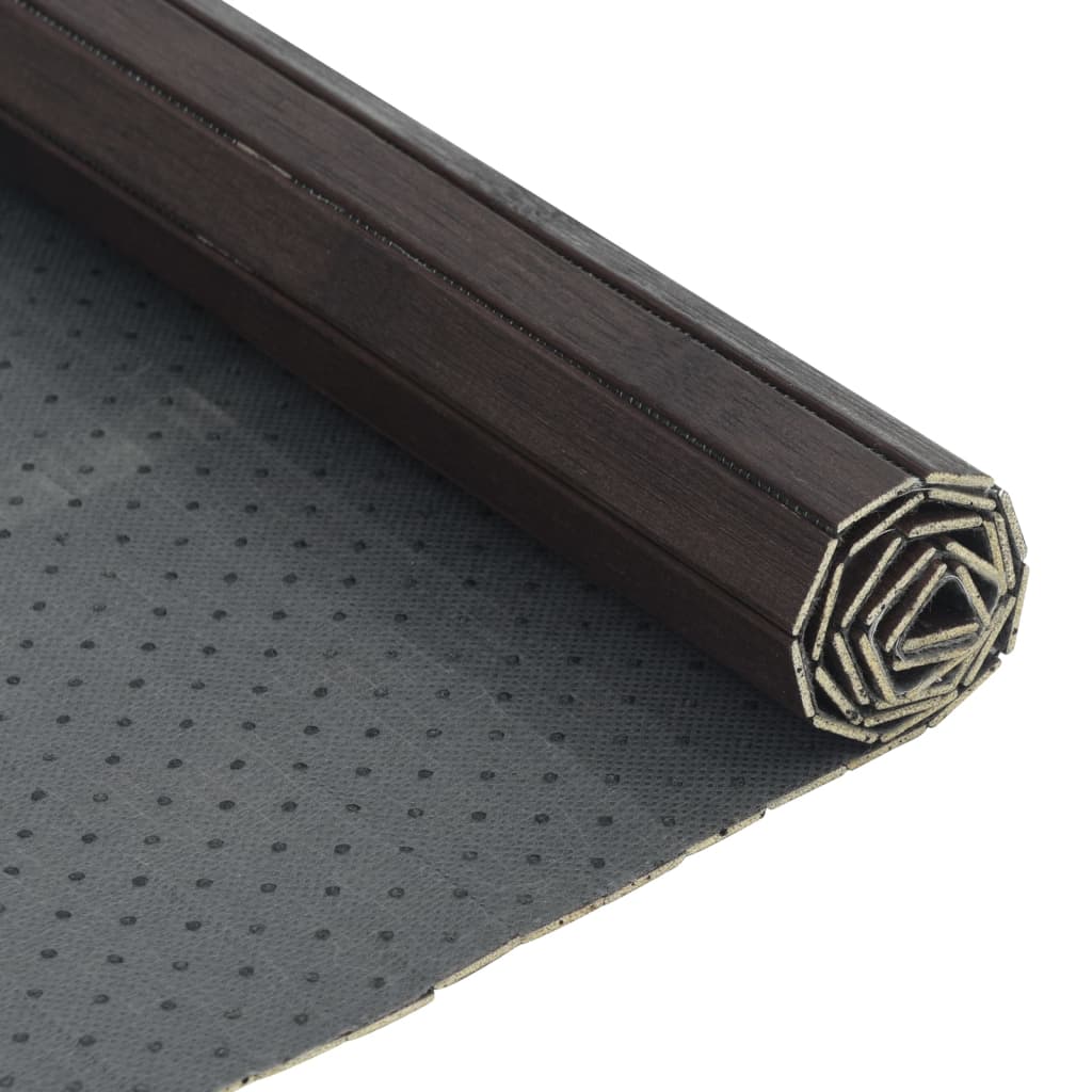 Tapete retangular 60x400 cm bambu castanho-escuro — foto 3