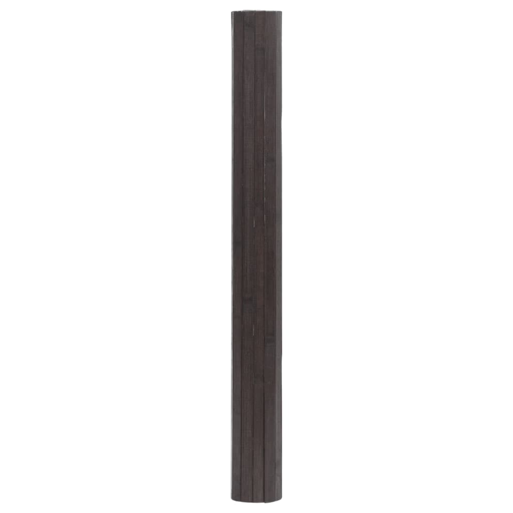 Tapete retangular 60x400 cm bambu castanho-escuro — foto 5