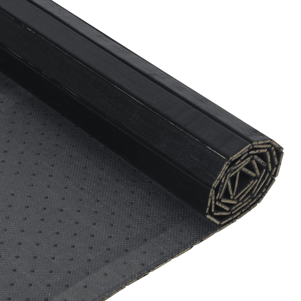 Tapete retangular 60x400 cm bambu preto — foto 3
