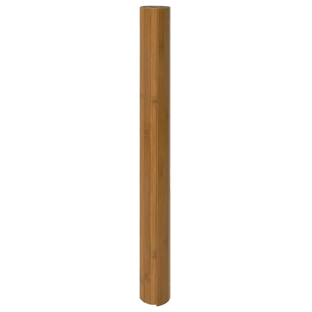 Tapete retangular 60x500 cm bambu castanho — foto 2